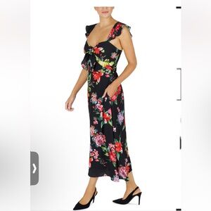 Julia Jordan Sweetheart Floral Maxi Dress size 14